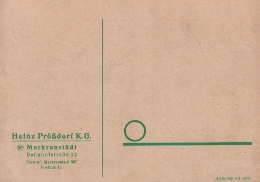Werbekarte Prößdorf