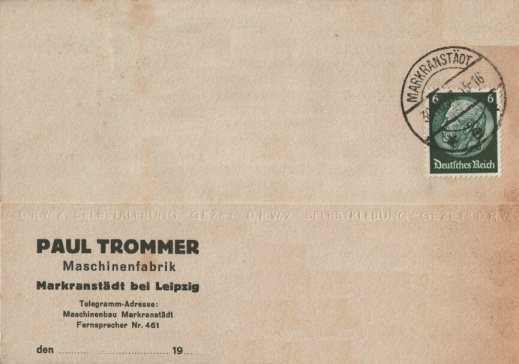 Werbekarte Trommer