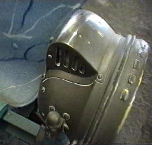 Eine noch sehr gut erhaltene Karbidlampe