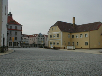 Der neugestaltete Marktplatz
